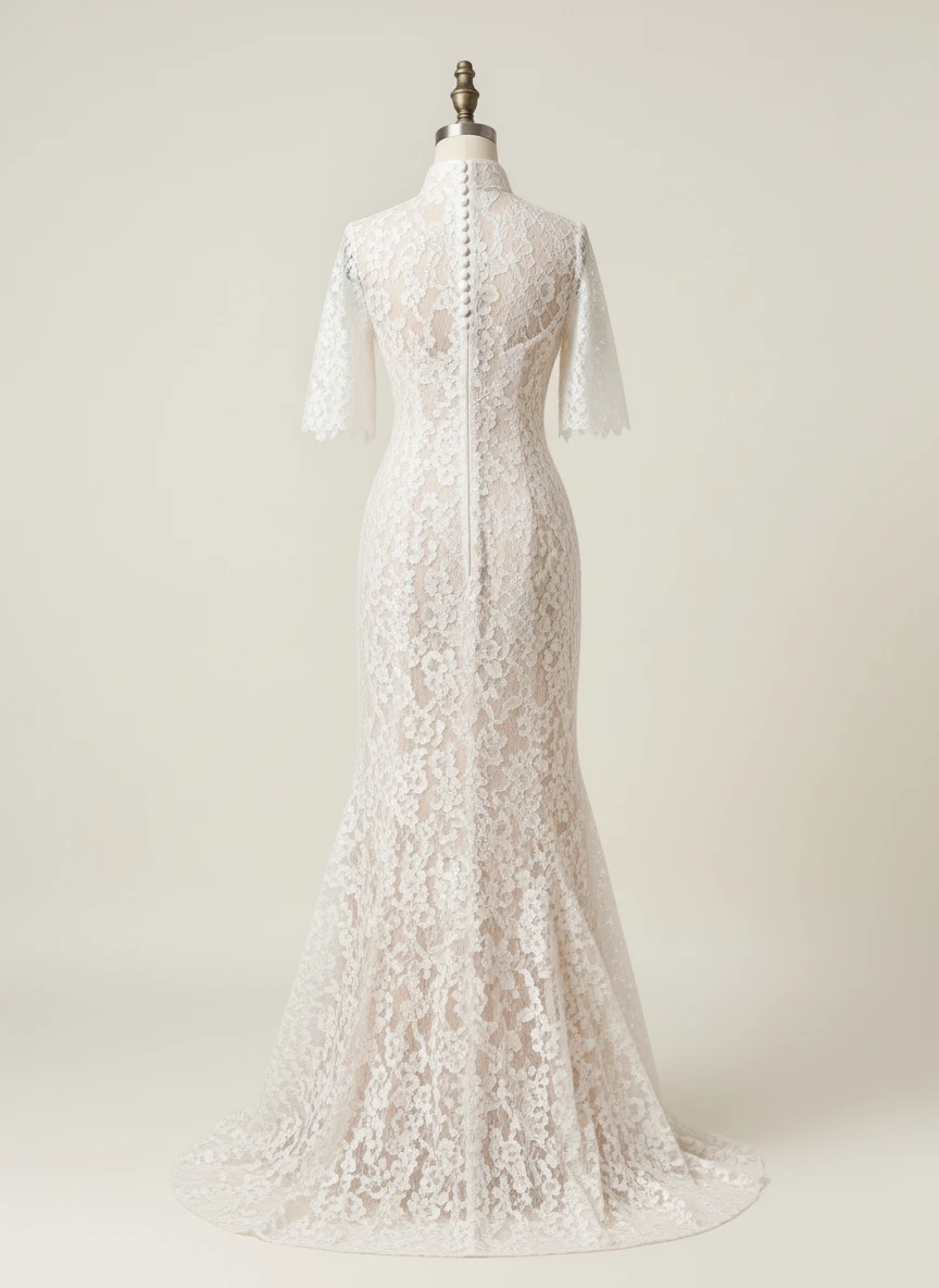 Lace Cheongsam Bridal Gown - Amlavie