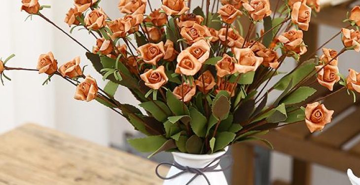 hoa hong nho - Hoa lụa phong thủy dành cho người mệnh Mộc