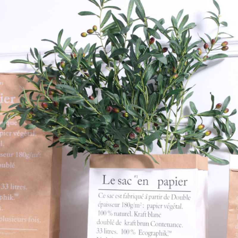 NC249 3 - C&agrave;nh c&acirc;y oliu giả