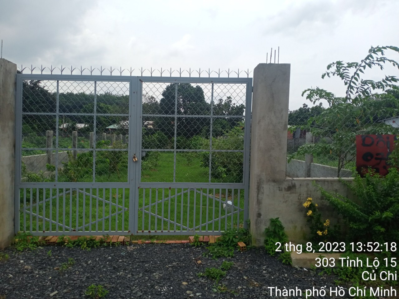 Bán đất mặt tiền đường Phú Mỹ xã Phú Hòa Đông Củ Chi, 372m2 (10x37.2m) dân cư hiện hữu