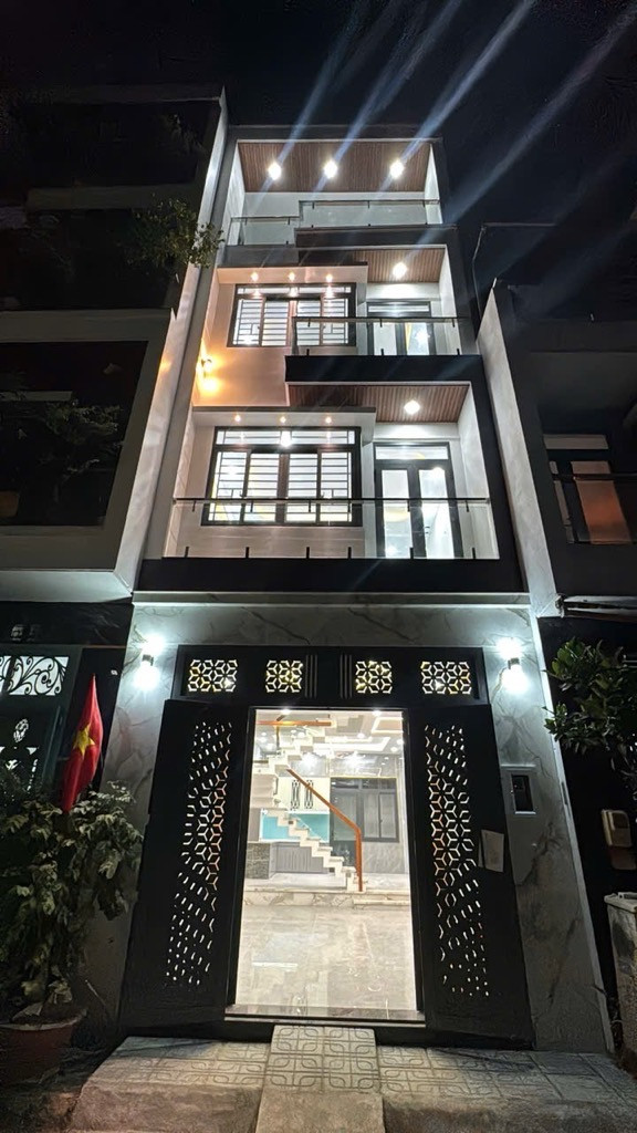 Bán nhà 4 tầng đường số 6  Phường Bình Hưng Hoà B Quận Bình Tân