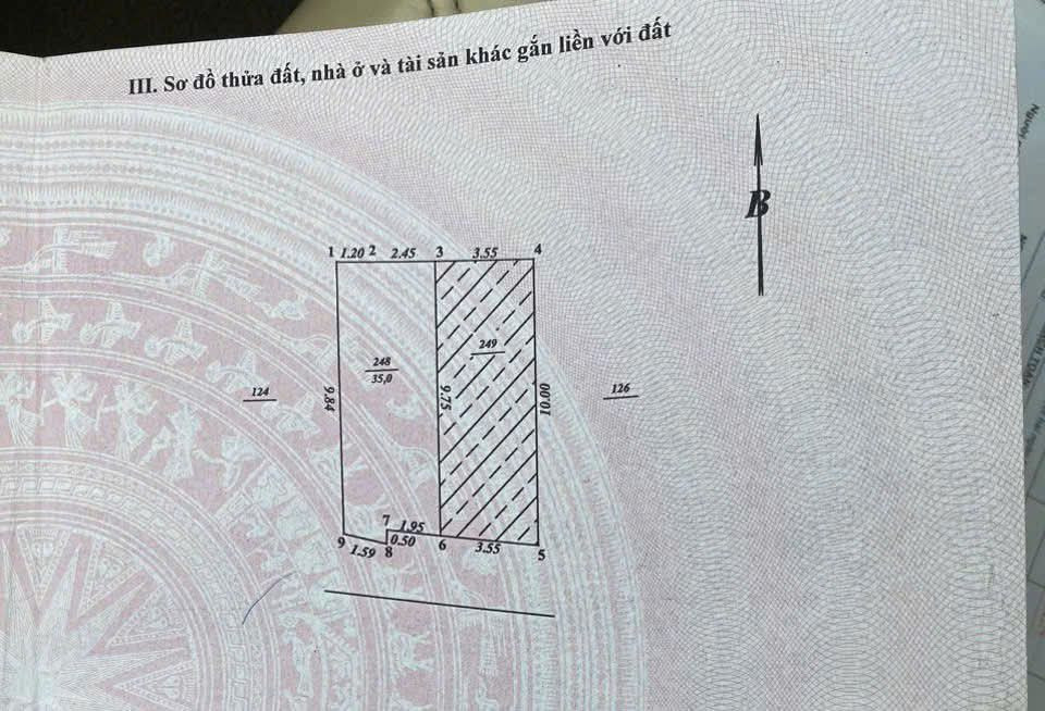 Bán đất Đông Ngạc, Bắc Từ Liêm, 35m2, mặt tiền 3.55m, giá 3.45 tỷ
