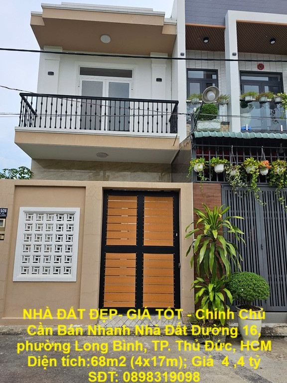 NHÀ ĐẤT ĐẸP- GIÁ TỐT - Chính Chủ Cần Bán Nhanh Nhà Đất Long Bình, Thủ Đức, Hồ Chí Minh.
