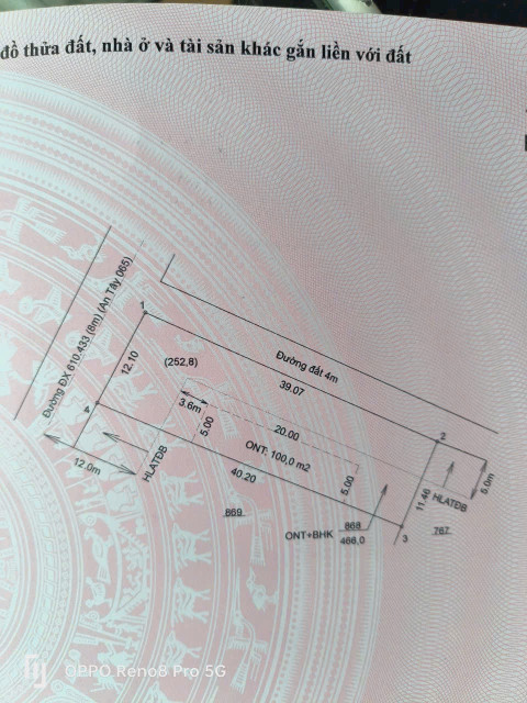 Bán đất An Tây 065 Bến Cát Bình Dương