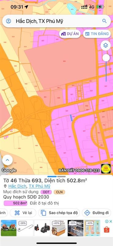 Cần bán nhà và đất tại Tp. Phú Mỹ, BR-VT