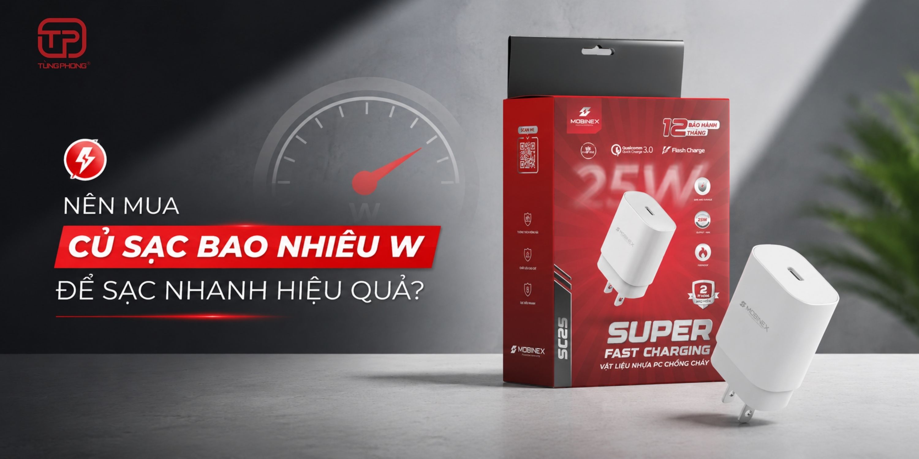 Nên mua củ sạc bao nhiêu W để sạc nhanh hiệu quả?