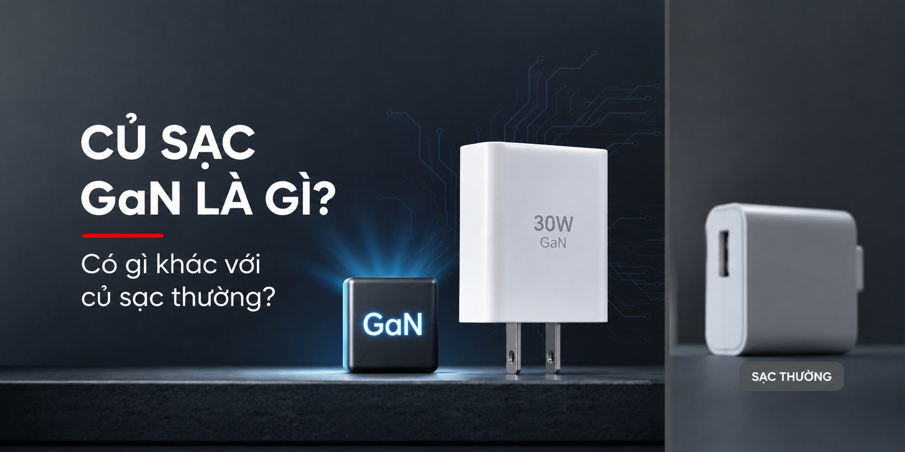 Củ sạc GaN là gì? Có gì khác với củ sạc thường?