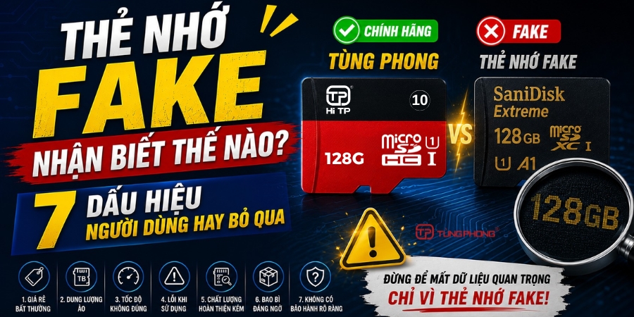 Thẻ Nhớ Fake Nhận Biết Thế Nào? 7 Dấu Hiệu Người Dùng Hay Bỏ Qua