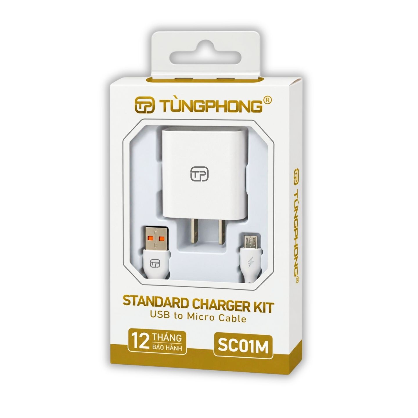 BỘ SẠC SC01M. KÈM DÂY MICRO-USB, NHỰA TPE SIÊU BỀN, CHỐNG RỐI.