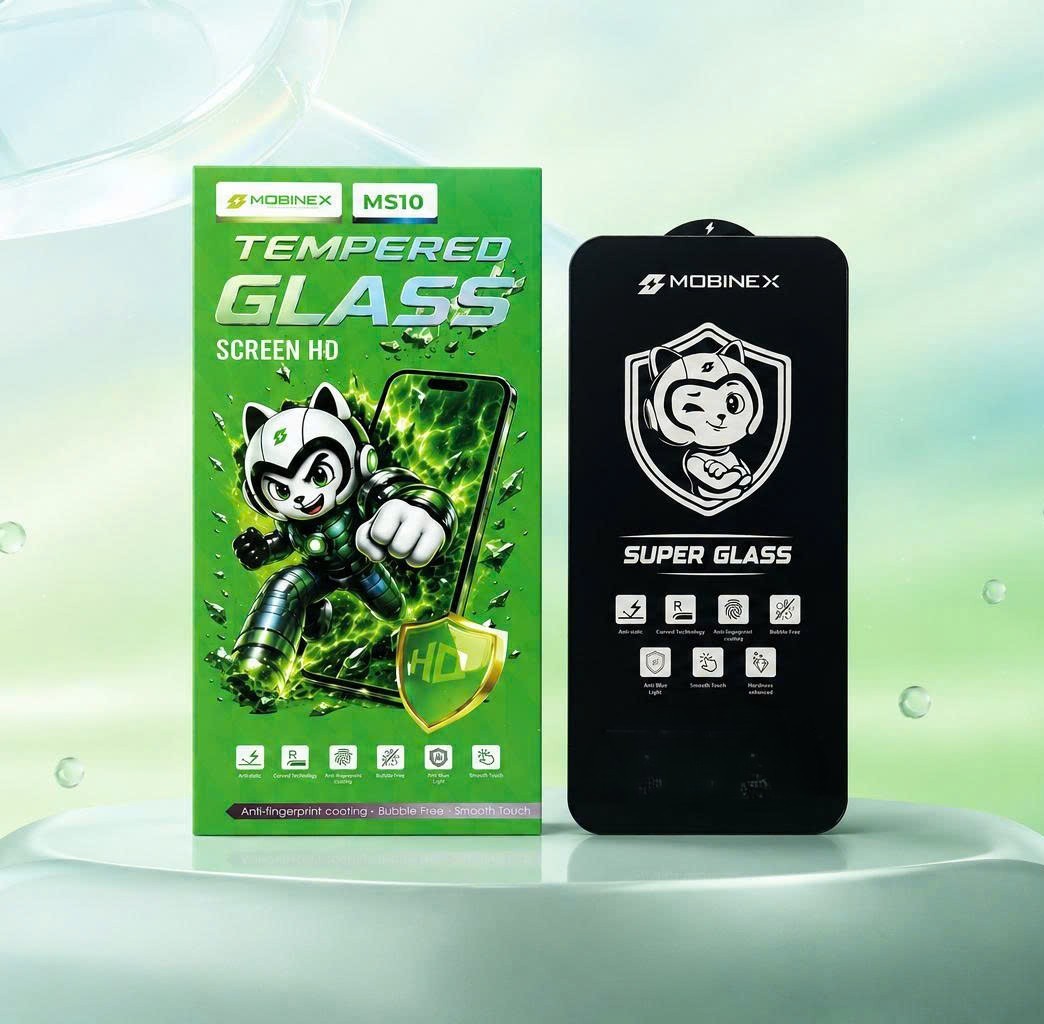 KÍNH CƯỜNG LỰC MOBINEX MS10 MÀN HÌNH CHUẨN HD - CHỐNG XƯỚC & CHỐNG VÂN TAY