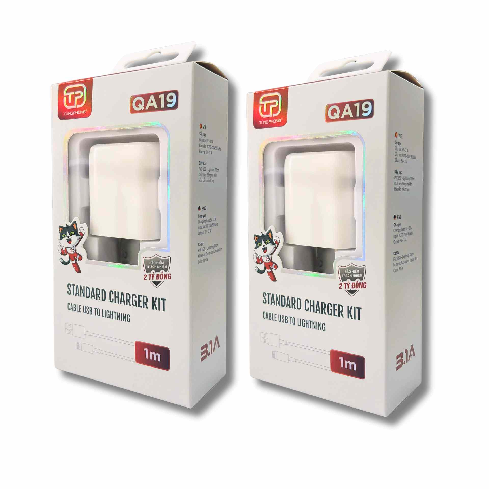 BỘ SẠC QA19 - SẠC NHANH 3.1A. TƯƠNG THÍCH MỌI THIẾT BỊ ANDROID 