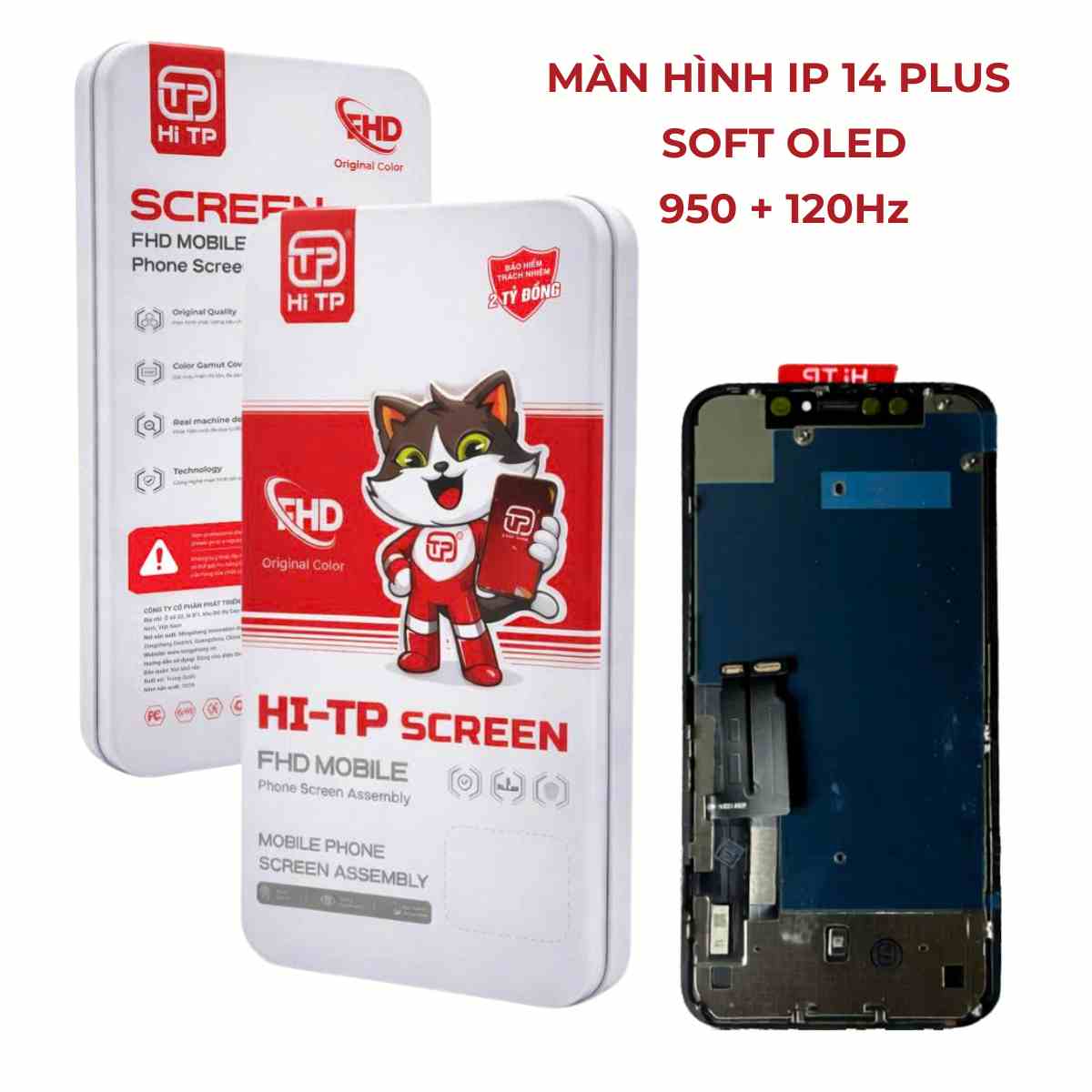 MÀN HÌNH IPHONE 14 PLUS SOFT OLED. THƯƠNG HIỆU HI TP