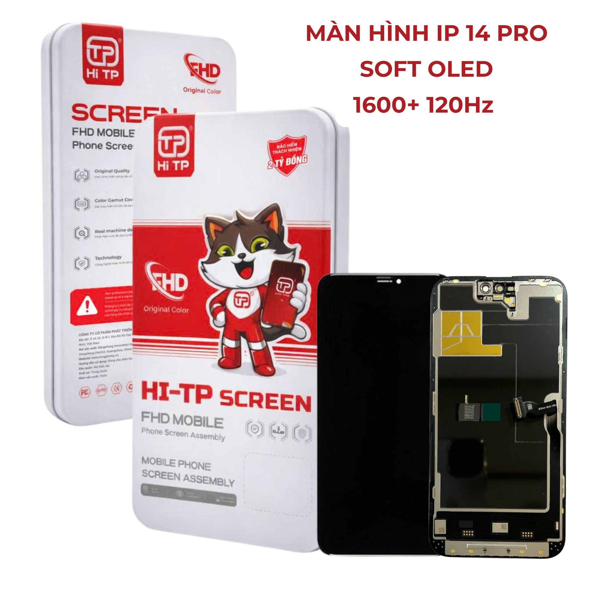 MÀN HÌNH IPHONE 14 PRO SOFT OLED. THƯƠNG HIỆU HI TP