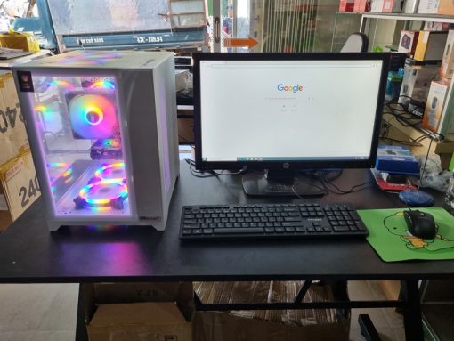 Máy bộ gaming ( B360 coloful+i3 9100F/(4g*2) 8g máy bộ/128g SP/1050 giga 2g d5/500w vsp/case bể cá trắng 982W tản tháp - Ảnh 4
