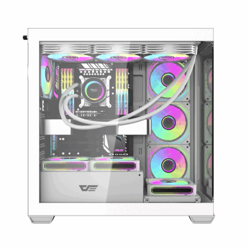 Case Gaming Darkflash DS900W ATX White  – Thiết kế gỗ độc đáo, hiệu năng tản nhiệt vượt trội - Ảnh 3