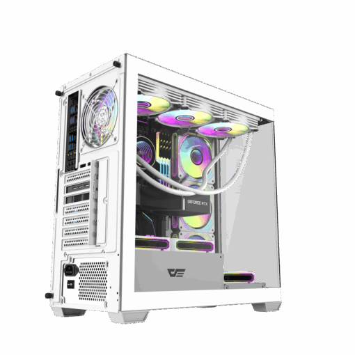 Case Gaming Darkflash DS900W ATX White  – Thiết kế gỗ độc đáo, hiệu năng tản nhiệt vượt trội - Ảnh 4