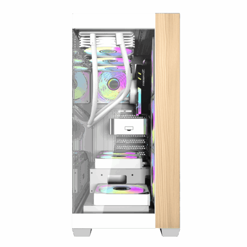 Case Gaming Darkflash DS900W ATX White  – Thiết kế gỗ độc đáo, hiệu năng tản nhiệt vượt trội - Ảnh 5