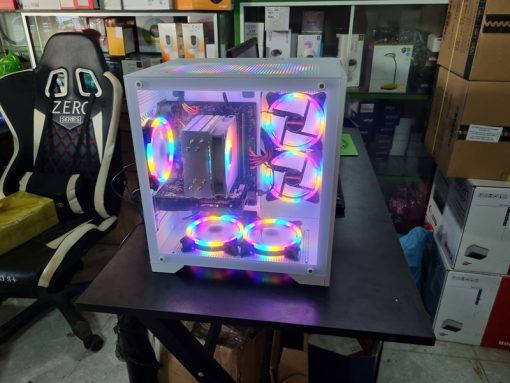 Máy bộ gaming ( B360 coloful+i3 9100F/(4g*2) 8g máy bộ/128g SP/1050 giga 2g d5/500w vsp/case bể cá trắng 982W tản tháp - Ảnh 5