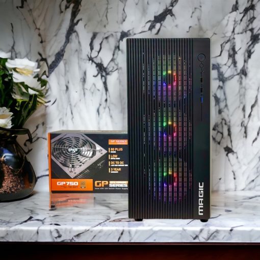 Thùng máy Case Magic Luxury - Black | Kèm sẵn 4 fan - Ảnh 4