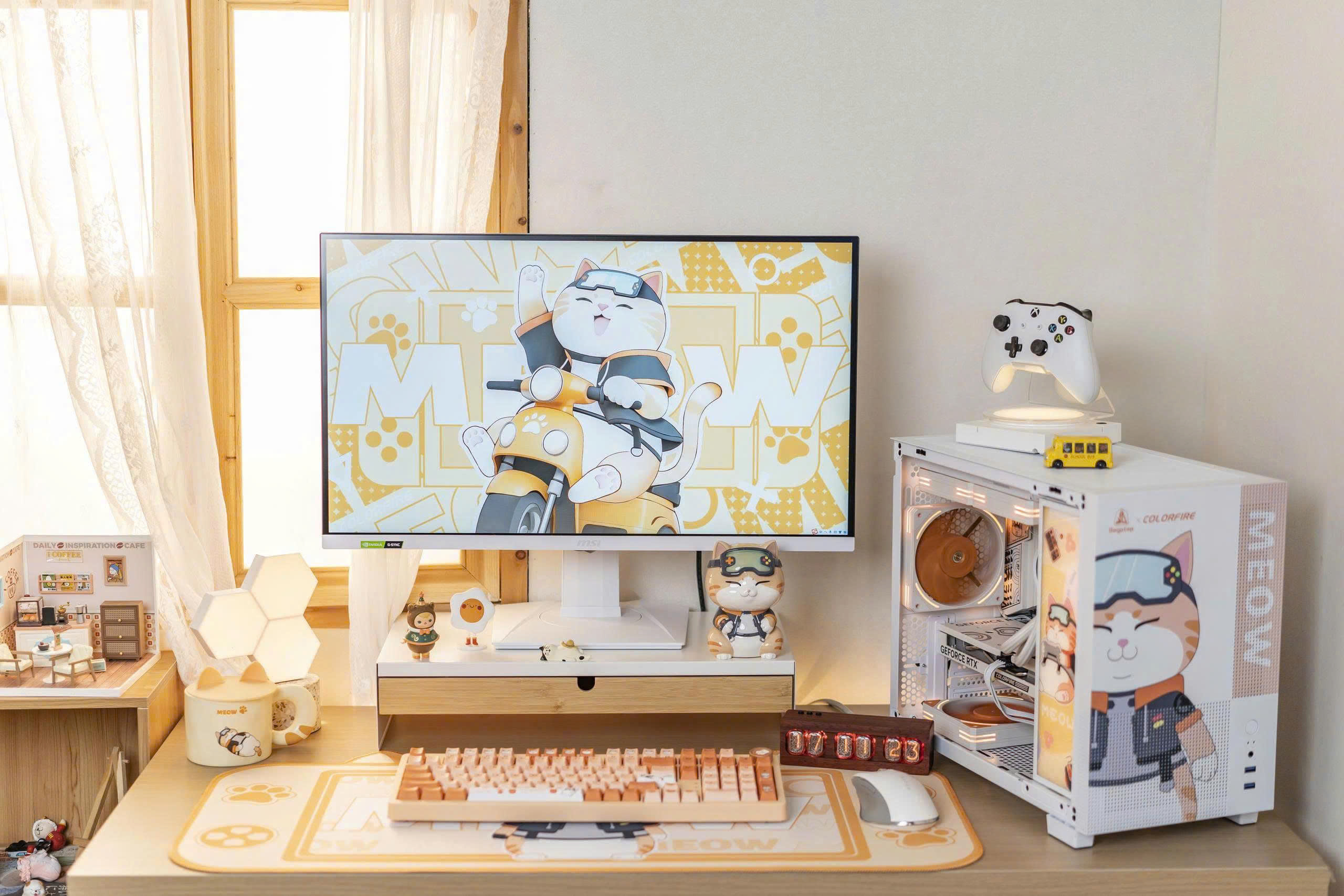 Máy bộ gaming Mèo bông