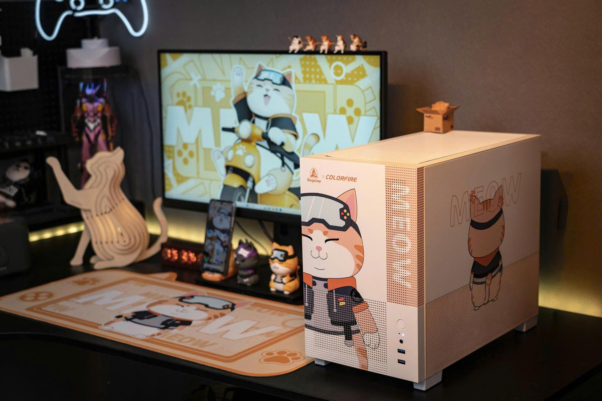 Máy bộ gaming Mèo bông