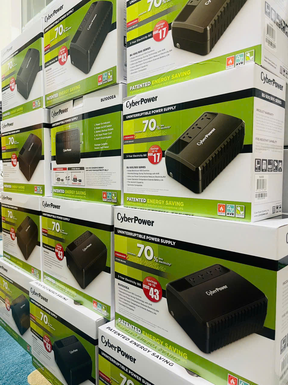 Bộ lưu điện UPS Cyber Power BU1000EA