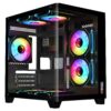 CASE MAGIC GM-02 CURVED (M-ATX) Kính Cong - Đen
