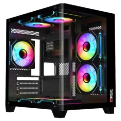 CASE MAGIC GM-02 CURVED (M-ATX) Kính Cong - Đen