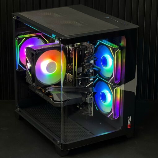 CASE MAGIC GM-02 CURVED (M-ATX) Kính Cong - Đen