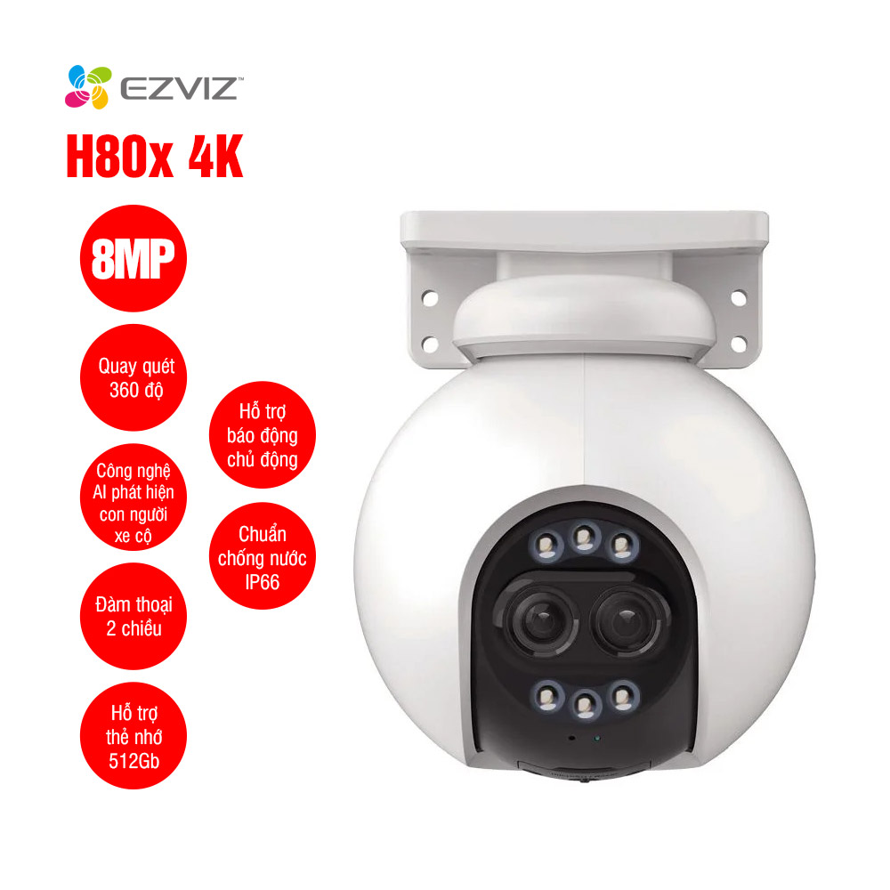 Camera EZVIZ H80x Dual 4K 8MP