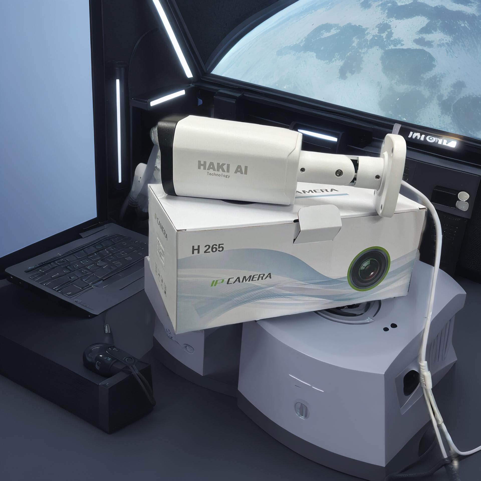 Camera HAKI IP DS-HAKI-HFW1493-AI 4,0MP chuẩn nén H265 THÂN TRỤ