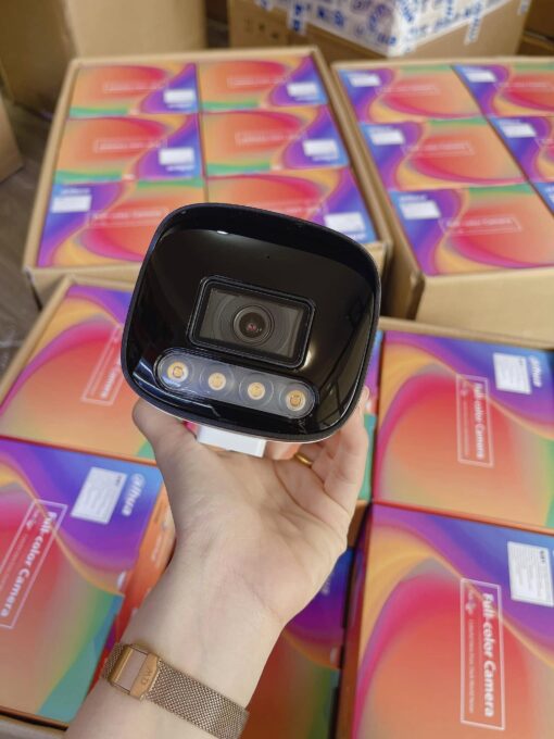 Camera IP 2MP thân trụ DAHUA DH-IPC-HFW1239V-A-LED-B color ngoài trời tích hợp mic, đèn LED 35m - Ảnh 3