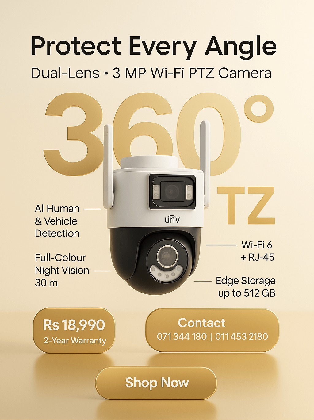 Camera IP WIFI UNV IPC-P2S-M33F34
