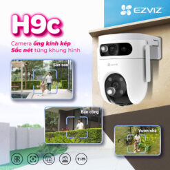 Camera WiFi quay quét ống kính kép EZVIZ H9c Dual