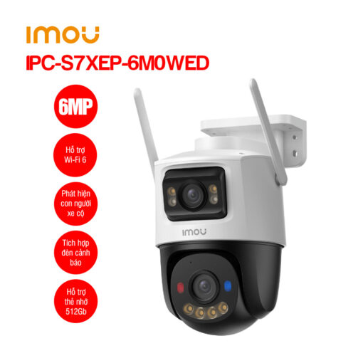 Camera Wifi ngoài trời 6MP iMOU IPC-S7XEP-6M0WED