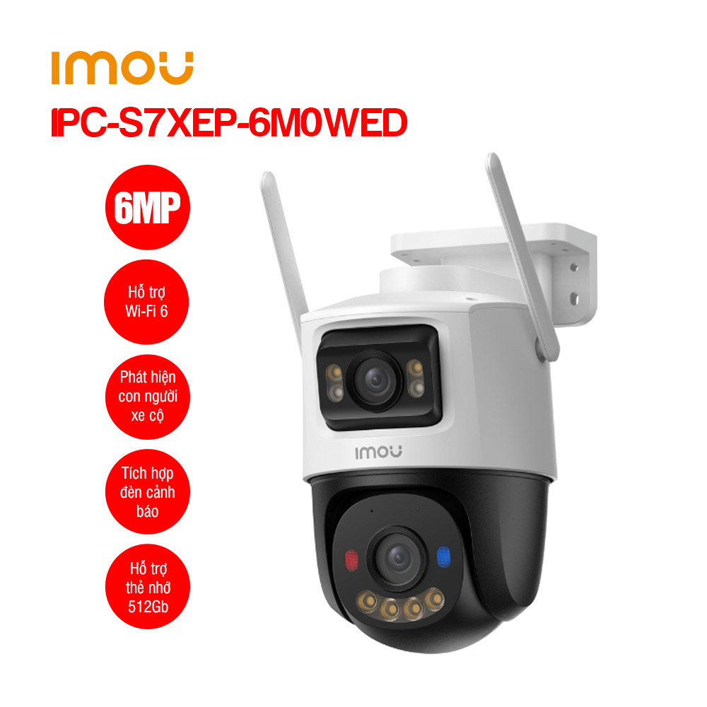 Camera Wifi ngoài trời 6MP iMOU IPC-S7XEP-6M0WED