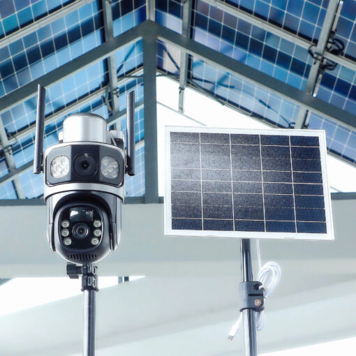 Camera Yoosee 2 Mắt YS-200 Dùng SIM 4G tấm pin Năng Lượng Mặt Trời - Ảnh 6