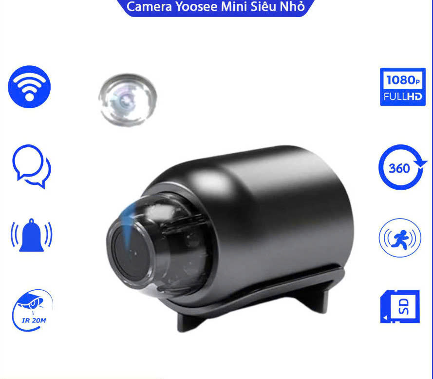 Camera Yoosee Ys-Mn 1.0 Nhỏ Gọn Độ Phân Giải Hd Siêu Nét