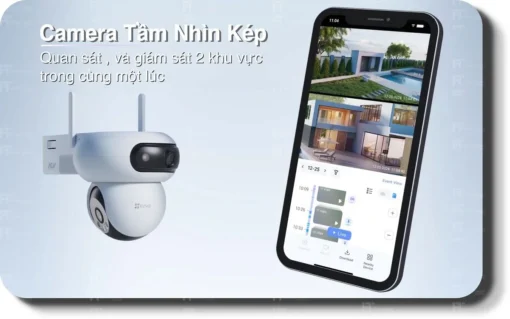 Camera pin sạc EZVIZ HB90 Dual 2K+ - Ảnh 3