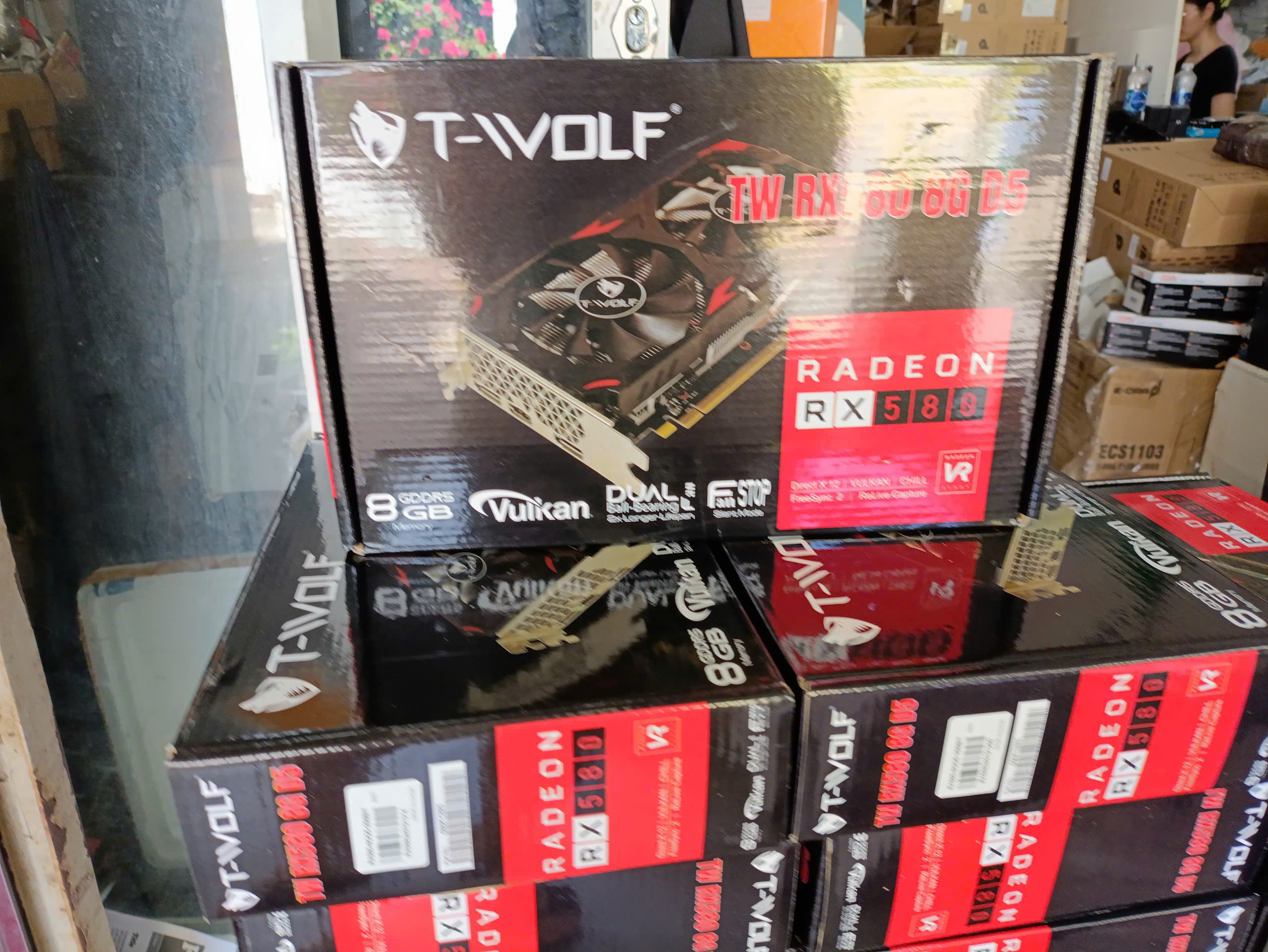 Card màn hình T-WOLF TW-RX580 8GB GDDR5 256bit 