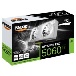 Card man hinh may tinh INNO3D GEFORCE RTX 5060 Ti 16GB TWIN X2 OC WHITE 1