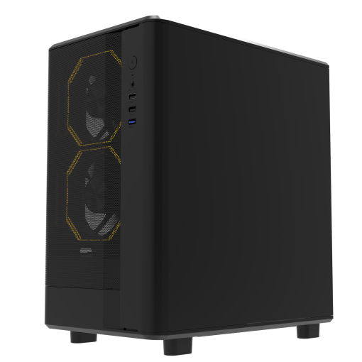 Case DarkFlash DB330M MATX Mặt Lưới Đen, Tản Nhiệt Tối Ưu, Thiết Kế Gaming Hầm Hố - Ảnh 3