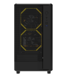 Case DarkFlash DB330M MATX mat Luoi den