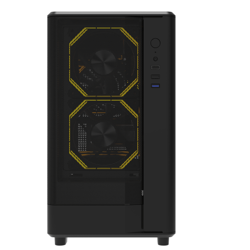 Case DarkFlash DB330M MATX Mặt Lưới Đen, Tản Nhiệt Tối Ưu, Thiết Kế Gaming Hầm Hố - Ảnh 2