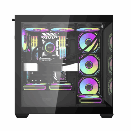 Case Gaming Darkflash DS900W ATX Đen – Thiết kế gỗ độc đáo, hiệu năng tản nhiệt vượt trội - Ảnh 6