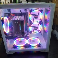Máy bộ gaming ( B360 coloful+i3 9100F/(4g*2) 8g máy bộ/128g SP/1050 giga 2g d5/500w vsp/case bể cá trắng 982W tản tháp