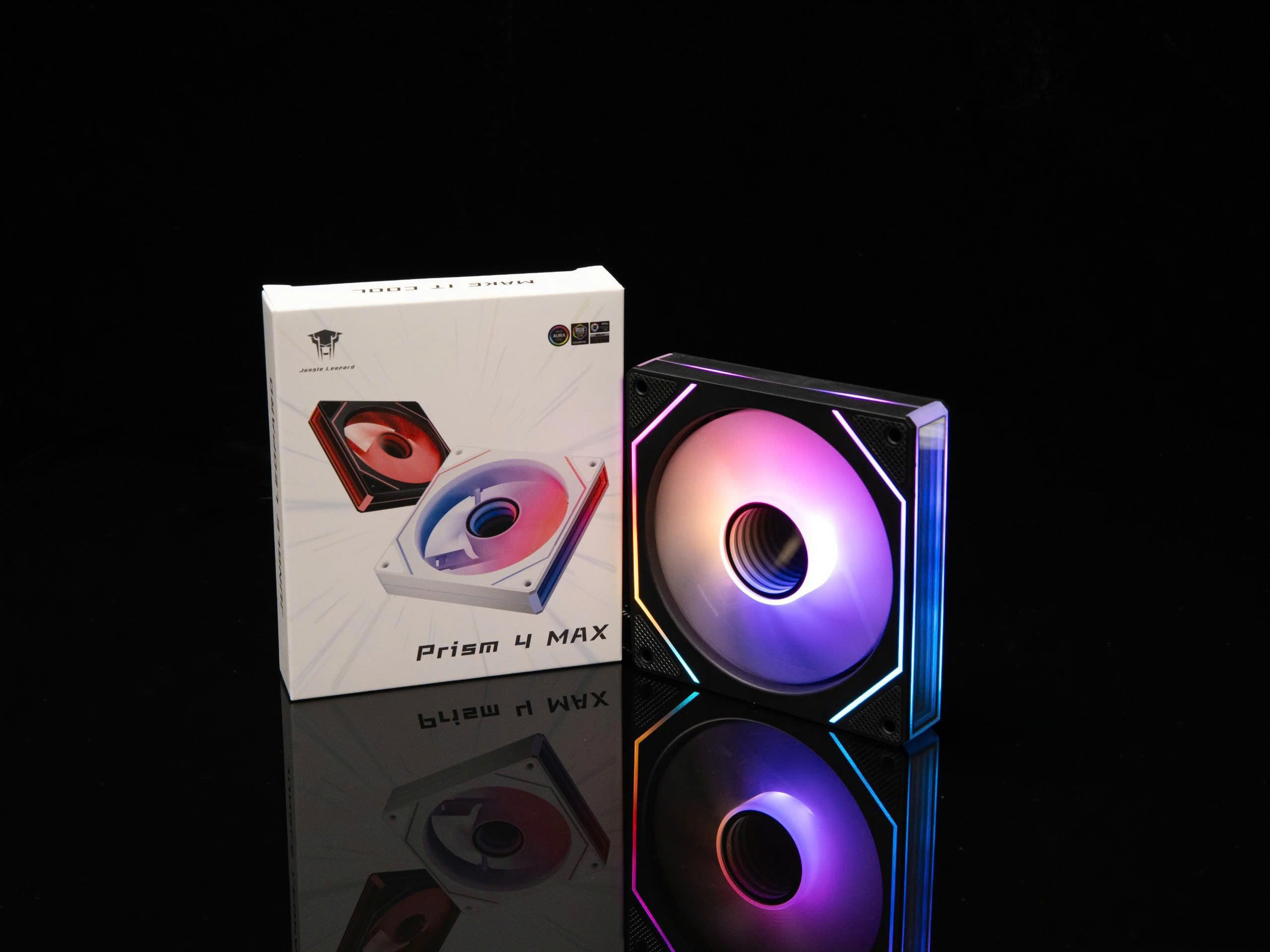 Fan case Leopard Prism 4 max ARGB Đen