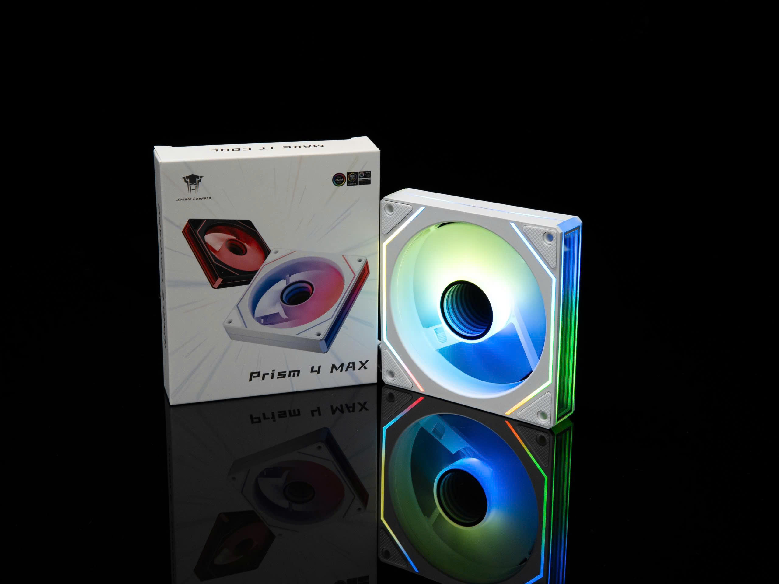 Fan case Leopard Prism 4 max ARGB Trắng