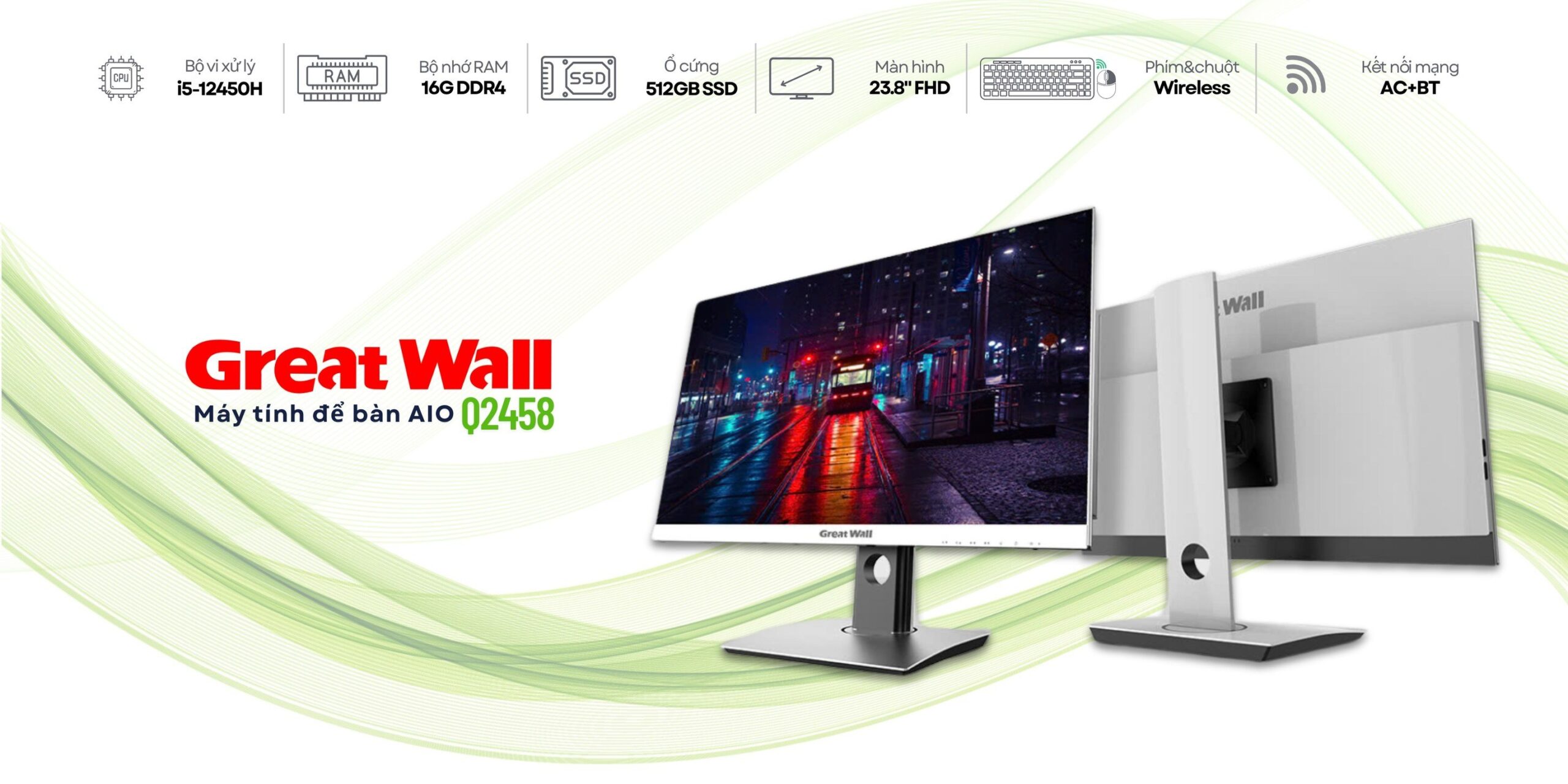 Bộ All in one 27 inch hiệu GreatWall mã T2705