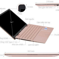 HP Pavilion X360 14 ek1048TU i5 1335U8GB512GB14FTouchPenWin11 80R26PAVang 7